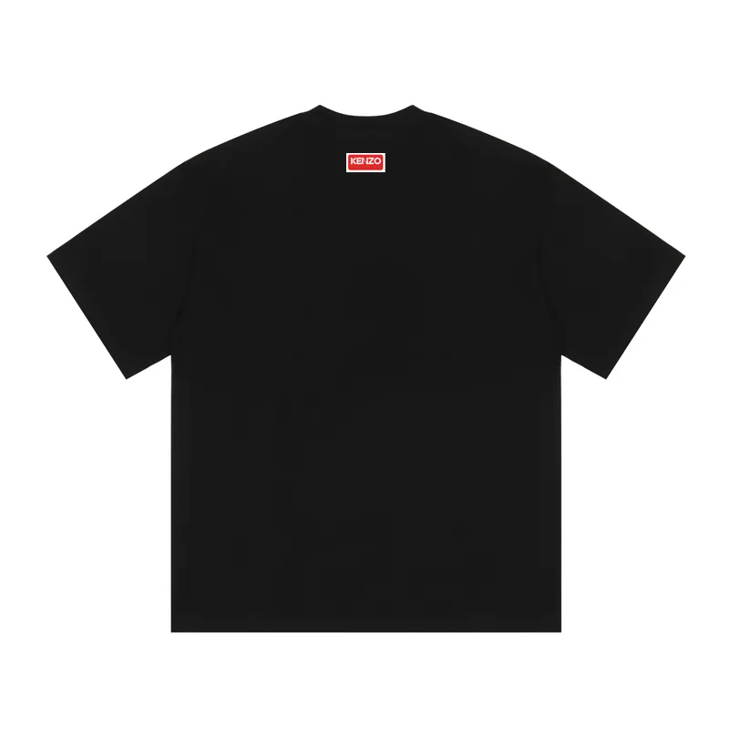 Kenzo BOKE FLOWER 2.0 University Jungle Team 'BOKE FLOWER' T-SHIRT Color: Black Apricot White Size: M L XL XXL Three Standards Style Number: K 50